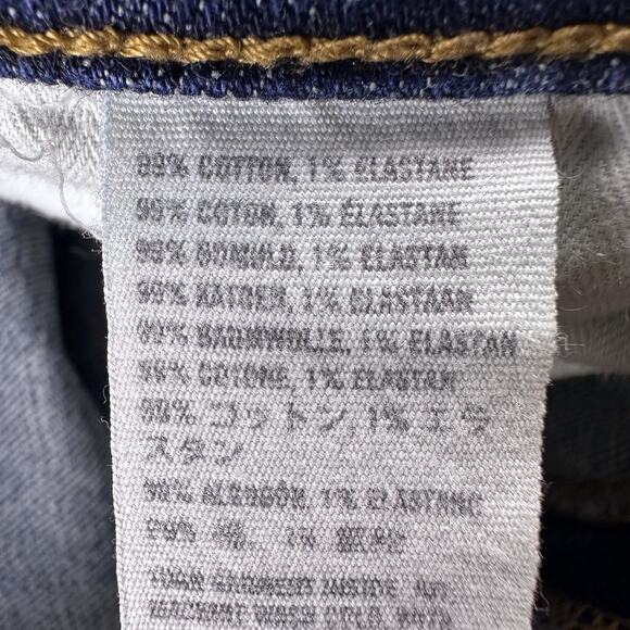 Abercrombie & Fitch Jeans Women’s Slim Straight Low Rise 26/2 Whiskered Blue - Picture 12 of 13